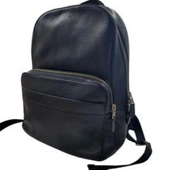 COACH ハミルトン A4可 リュックサック シボ革 ネイビー 72082
