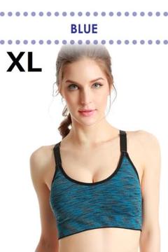 スポーツブラ ブルー XL