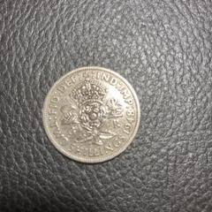 アイルランド ２フローリン硬貨☆未使用／1966年／ハープとサーモン／ アイルランド 2フローリン硬貨☆未使用／1966年／ハープと