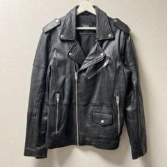 ZARA limit 美品 本革レザーダブルライダースジャケット Unisex ZARA ザラ レザージャケット ライダース ジャケット ダブル