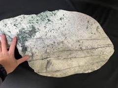【激レア】巨大糸魚川翡翠スライス原盤　14kg 鑑賞石　石材