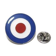 pin-1277　ラペルピン★ピンズ　ターゲットマーク　モッズ　英国　25 mm