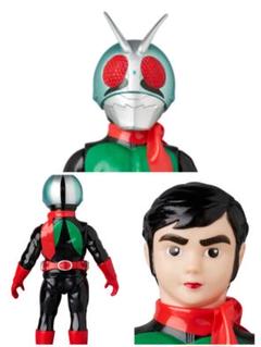仮面ライダー新2号　ダブルライダーカラーVer　メディコムトイ　東映レトロソフビのサムネイル