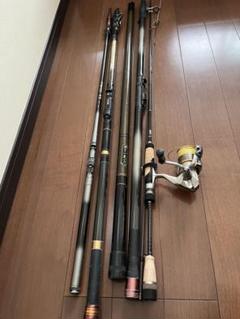 シマノ 釣り竿 まとめ売り スピニングロッド 2.7m リール付きのサムネイル