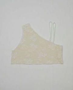 新品　Eaphi one shoulder leaf bustier