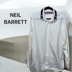 NEIL BARRETT　ニールバレット　ホワイトシャツ　長袖　Sのサムネイル