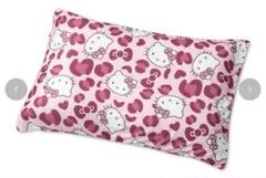 Hello Kitty カバー付き枕 ヒョウ柄　ピンク　クッション サンリオ - キティ レオパード 枕カバー 枕パット ヒョウ柄