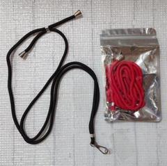 【未使用】スマホホルダー◆ストラップホルダー◆2個セット 黒 赤