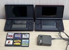 【2点 Nintendo DS lite ブラック レッド 任天堂 ニンテンドー