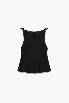 完売品】ZARA ペプラムリボントップス Mサイズ 新品タグつき