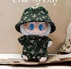 【数量限定】ラブブ ぬい 服　着せ替え labubu ベージュ　グリーン　セット