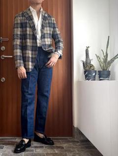未使用　ラルディーニ LARDINI コットンツイードジャケット50 未使用 ラルディーニ LARDINI コットンツイードジャケット50