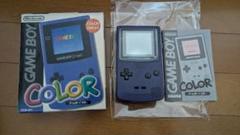 【動作確認品】ゲームボーイカラー 本体 パープル 箱付き　 保護フィルムあり 紫