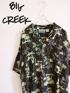 D220914 BIG CREEK 総柄半袖シャツ