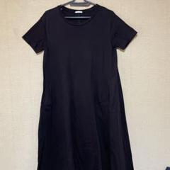 GU 半袖 カットソーワンピース Aライン
