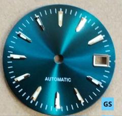 カスタム 文字盤 サンレイマット ブルーグリーン GS SEIKO MOD