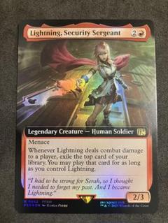刃向かう者、ライトニング【英語版】【拡張foil】 MTG 刃向かう者、ライトニング 英語版拡張foil - メルカリ