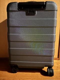 中古 無印良品 ハードキャリーケース 36L ダークグレー バーを自由に調節できる ハードキャリーケース（36L） | 無印良品