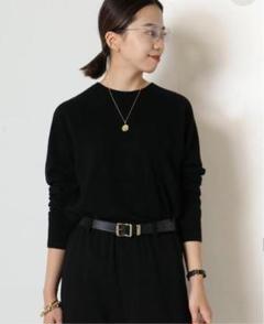 MUSE CAPRI カプリ クルーネックプルオーバー 黒 ウール 長袖 F MUSE Deuxieme classe CAPRIクルーネックプルオーバー - メルカリ