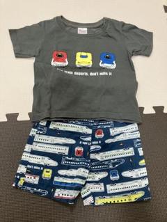 電車デザイン パジャマ上下セット 100
