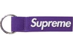 未開封 Supreme webbing keychain パープルのサムネイル