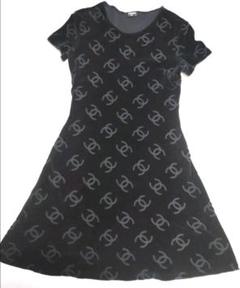 激安 シャネル リネン ノースリーブ ワンピース ココマーク CHANEL 09A ...