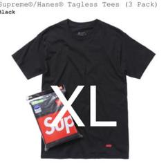 Supreme Hanes Tagless Tees XL Black