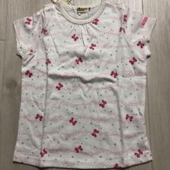 リボン柄 ホワイト Tシャツ 100cm