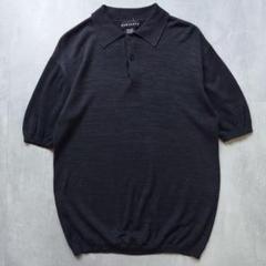 【Vintage】BARACUTA コットン レーヨン 半袖 ニットポロ L 黒 m18174490216_1.jpg?1720173575