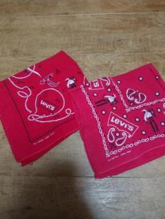 60s~★希少★vintage bandana★2枚セット★LEVIS