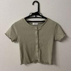 【LAGUA GEM】フロントボタン クロップドトップス