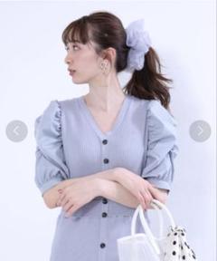 ⭐︎美品⭐︎Rirandture リランドチュールニット切替ワンピ Rirandture - 限定お値下げ🤍シアー切り替えニットワンピース
