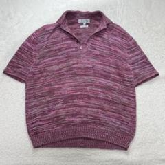 トゥモローランド　ラファモリーナ　スキッパー　ポロシャツ　ニット　M トゥモローランド ラファモリーナ スキッパー ポロシャツ ニット