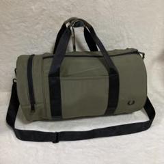 極美品 FRED PERRY フレッドペリー 2WAY バレルバッグ デッサン