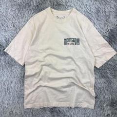 ハワイアン南国Tシャツ/バックビッグプリント/観光/グラフィック/ベージュ