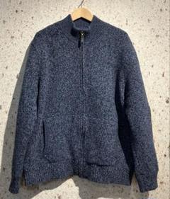 美品 LL BEAN ドライバーズニット XXL ラムウール100% 80's USA製 L.L.Bean ドライバーズニット 茶系 L ウール