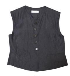 AMOMENTO STRIPE CORSET VESTアモーメント ベスト ジレ AMOMENTO Corset Vest - Brown Stripe | Garmentory