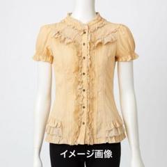 Ozzcroce フリルスタンドカラーローズシャンデリアプリント
