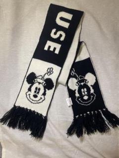 1/29まで値下げ!!<ペア>Disney ミッキーマウス マフラー 青 AP014 ディズニー ミッキー マフラーキャップ 青 - メルカリ