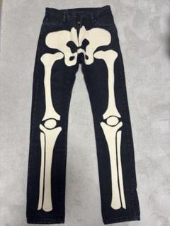 【美品】mnml skeleton ブラックデニムパンツ 30 Mnml skeleton denim sz - Gem