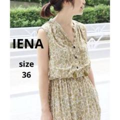 【美品】IENA IPEKER フラワープリントオールインワン ネイビー 美品】IENA IPEKER フラワープリントオールインワン ネイビー