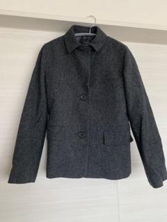 【美品】マーガレットハウエル  Pコート  　ウール  カシミヤ　チャコール 2025年最新】MARGARET HOWELL レディース ピーコート・ウール