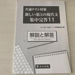 新しい第3の現文 集中完答11解説と解答
