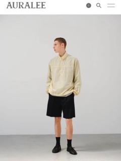 AURALEE LIGHT WOOL MAX GABARDINE SHORTS
