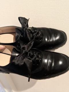 【ZARA】ザラ 38 ビジュー付き レースアップシューズ パール リボン ZARA ザラ リボン レースアップ シューズ 39 25cm - メルカリ