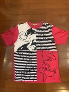 カステルバジャック　コラボTシャツ　ストライプ　ボーダー　ピンク