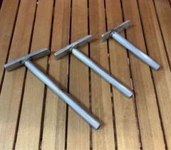 【インダストリアル】ハンドメイド 溶接加工品 ステンレス製 ハンマー 3本まとめ