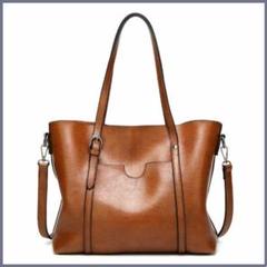 新品✨ トートバッグ ブラウン 2way ショルダー 自立 A4収納可