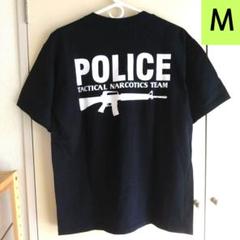 アメリカPOLICE Tシャツ 美品　黒 Mサイズ