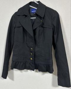 Burberry Blue label フリル裾 テーラードジャケット 金ボタン